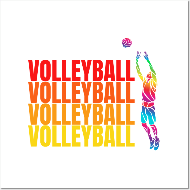 volleyball art design Wall Art by LhewyStoreDigitalArt